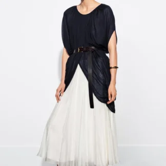 ZARA ZW COLLECTION CONTRAST FLOWING SKIRT