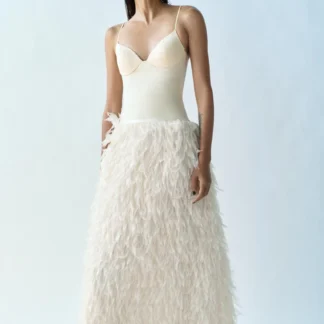 ZARA ZW COLLECTION LIMITED EDITION FEATHER SKIRT