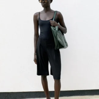ZARA PLEATED BERMUDA SHORTS