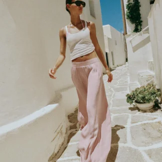 ZARA WIDE FLOWING TROUSERS