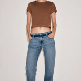 ZARA SHORT SLEEVE RUSTIC T-SHIRT
