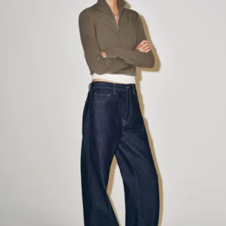 ZARA ZW COLLECTION MID-WAIST STRAIGHT JEANS