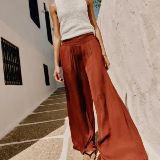 ZARA FLOWING WIDE-LEG TROUSERS