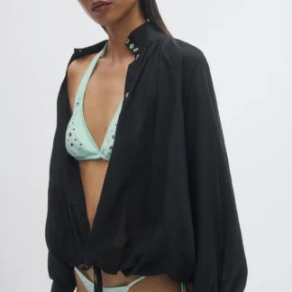 ZARA ZW COLLECTION HIGH NECK SHIRT