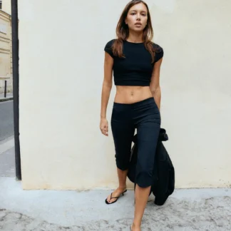 ZARA CROPPED SHORT SLEEVE T-SHIRT