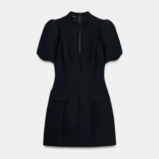 ZARA SHORT PUFF SLEEVE DRESS