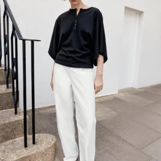 ZARA HENLEY NECK T-SHIRT