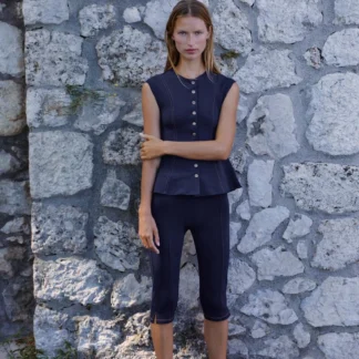 ZARA CONTRAST STITCH WAISTCOAT