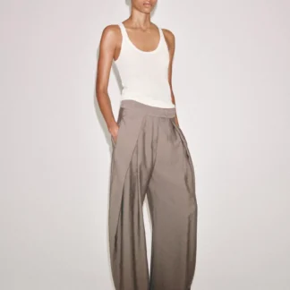 ZARA ZW COLLECTION WIDE-LEG PLEATED TROUSERS