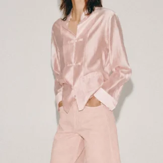 ZARA ZW COLLECTION MID-WAIST DENIM BERMUDA SHORTS