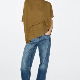 ZARA DRAPED CAPE TOP