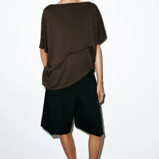 ZARA DRAPED CAPE TOP