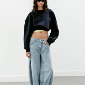 ZARA BASIC PLUSH SWEATSHIRT