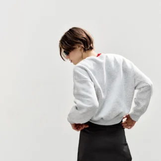 ZARA BASIC PLUSH SWEATSHIRT