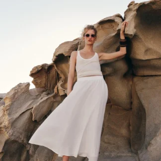 ZARA LAYERED MIDI SKIRT