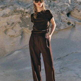 ZARA STRAIGHT TROUSERS WITH LINEN