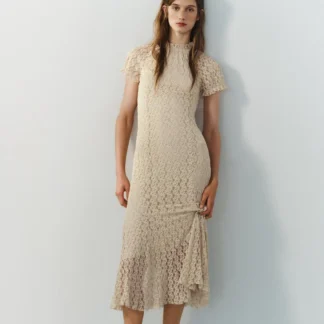 ZARA LACE MIDI DRESS