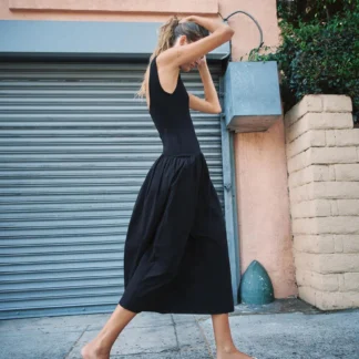 ZARA CONTRAST STRAPPY DRESS