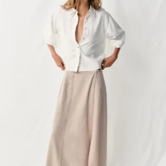 ZARA SHORT SHIRT WITH WIDE SLEEVES