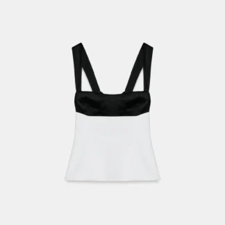 ZARA TOP WITH TIE-BACK DETAIL