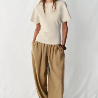 ZARA SHORT SLEEVE CUT-OUT TOP