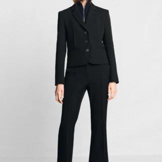 ZARA CROPPED PINTUCK BLAZER