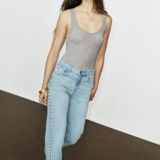 ZARA METALLIC THREAD STRAPPY TOP