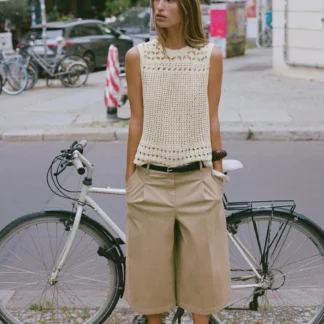 ZARA POINTELLE KNIT TOP