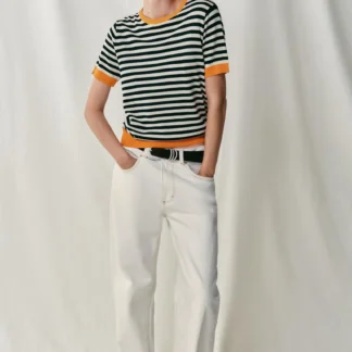 ZARA STRIPED KNIT TOP