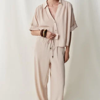 ZARA SHORT SLEEVE FLOWING SHIRT