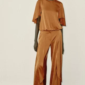 ZARA FLOWING SHIRT WITH FRILL SLEEVES