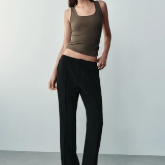 ZARA POLYAMIDE WIDE STRAP T-SHIRT