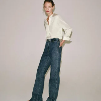 ZARA ZW COLLECTION HIGH-WAIST FLARE JEANS