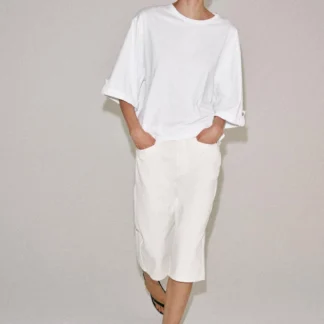 ZARA COTTON BUTTON T-SHIRT