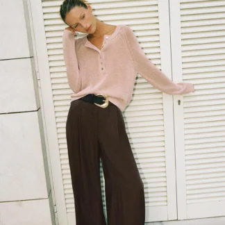 ZARA WIDE-LEG SATIN TROUSERS WITH BELT
