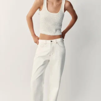 ZARA SEQUIN AND METALLIC THREAD KNIT TOP