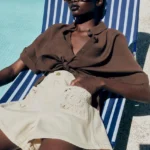 ZARA Z1975 CROCHET POCKET SHORTS