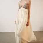 ZARA ZW COLLECTION MIDI BEADED DRESS