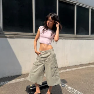 ZARA CROPPED SHORT SLEEVE T-SHIRT