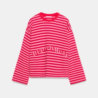 ZARA STRIPED TEXT T-SHIRT