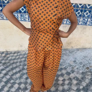 ZARA PRINTED WRAP BLOUSE