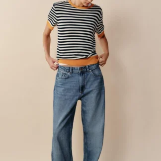 ZARA STRIPED KNIT TOP
