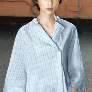 ZARA ZW COLLECTION ASYMMETRIC STRIPED SHIRT