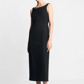 ZARA BOAT NECK MIDI DRESS