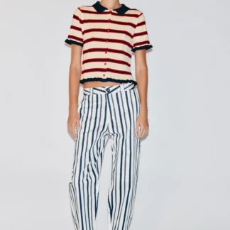 ZARA STRIPED CHINOS