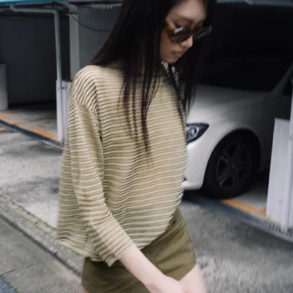 ZARA FINE KNIT STRIPED JUMPER