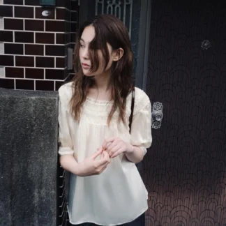 ZARA ZW COLLECTION LACE SHORT SLEEVE BLOUSE