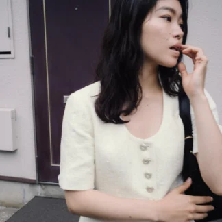 ZARA SHORT SLEEVE JACQUARD JACKET