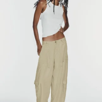 ZARA Oversize flowing cargo trousers
