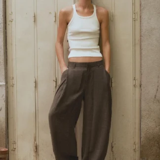 ZARA PLEATED FLOWING TROUSERS